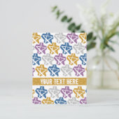 Grunge Stars aangepast briefkaart (Staand voorkant)