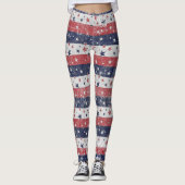 Grunge Stars en Stripes Leggings (Voorkant)
