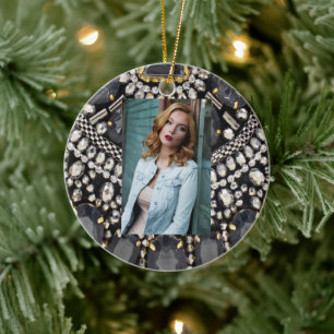 grunge steampunk art deco zwarte zilver bohemiaans keramisch ornament