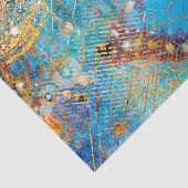 Grunge Steampunk Butterfly Abstract Design Tissuepapier (Detail)