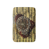 Grunge Steampunk Clocks and Gears Badmat (Voorkant Verticaal)