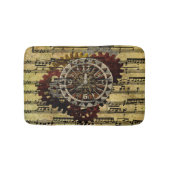 Grunge Steampunk Clocks and Gears Badmat (Voorkant)