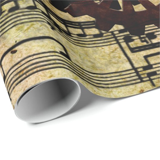 Grunge Steampunk Clocks and Gears Cadeaupapier (Rol Hoek)