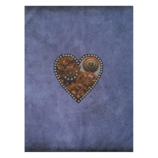 Grunge Steampunk Clocks and Gears Heart Tafelkleed