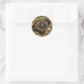 Grunge Steampunk Clocks and Gears Ronde Sticker (Tas)