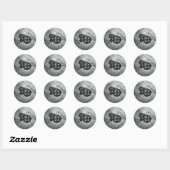 Grunge Steampunk Clocks and Gears Ronde Sticker (Vel)