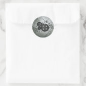 Grunge Steampunk Clocks and Gears Ronde Sticker (Tas)