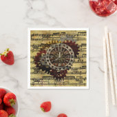 Grunge Steampunk Clocks and Gears Servet (Insitu)