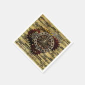 Grunge Steampunk Clocks and Gears Servet (Hoek)