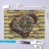 Grunge Steampunk Clocks and Gears Tissuepapier (Craft)