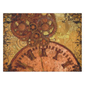 Grunge Steampunk Gear en Clock Tafelkleed (Voorkant (Horizontaal))
