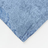 Grunge Steampunk Gears Monogram Letter K Fleece Deken (Hoek)