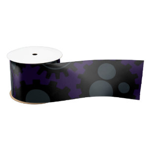 Grunge Steampunk Gears Satijnen Lint