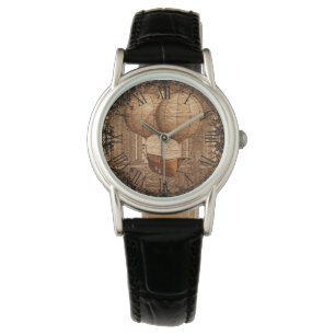 Grunge Steampunk Victoriaans Airship Horloge