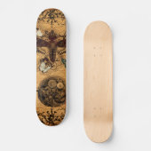 Grunge Steampunk Victoriaans Butterfly Skateboard (Voorkant)