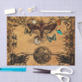 Grunge Steampunk Victoriaans Butterfly Tissuepapier (Craft)