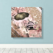  Grunge Steampunk Victoriaans Pet Canvas Afdruk (Insitu (Houten vloer))