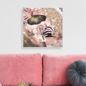  Grunge Steampunk Victoriaans Pet Canvas Afdruk (Insitu (Woonkamer))