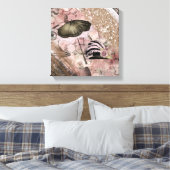  Grunge Steampunk Victoriaans Pet Canvas Afdruk (Insitu (Slaapkamer))
