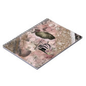  Grunge Steampunk Victoriaans Pet Notitieboek (Linkerzijde)