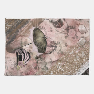  Grunge Steampunk Victoriaans Pet Theedoek