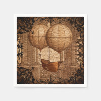 Grunge Steampunk Victoriaans vliegveld