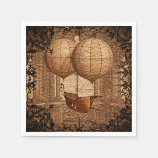 Grunge Steampunk Victoriaans vliegveld Servetten