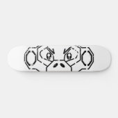 Grunge Stencil Monkey Board Persoonlijk Skateboard (Horizontaal)