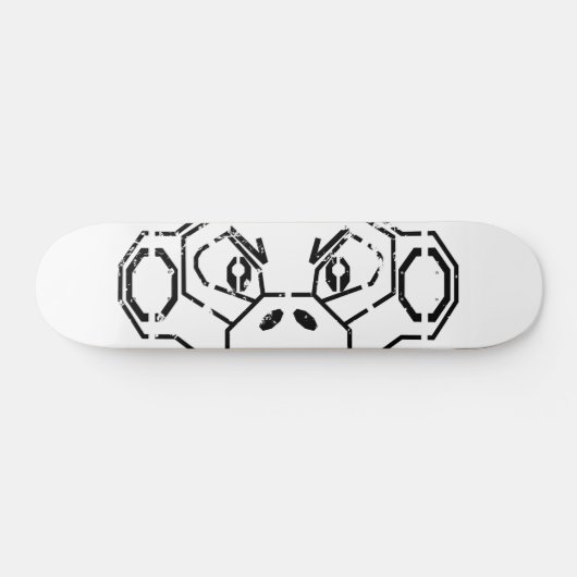 Grunge Stencil Monkey Board Persoonlijk Skateboard (Horizontaal)