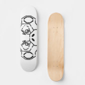 Grunge Stencil Monkey Board Persoonlijk Skateboard (Voorkant)