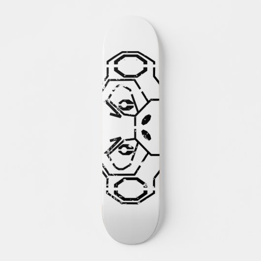 Grunge Stencil Monkey Board Persoonlijk Skateboard (Voorkant)