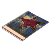 Grunge ster notitieboek (Linkerzijde)
