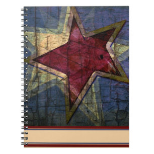 Grunge ster notitieboek