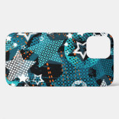 Grunge sterpatroon, speels kinderontwerp. Case-Mate iPhone case (Achterkant (horizontaal))
