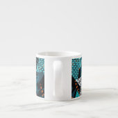 Grunge sterpatroon, speels kinderontwerp. espresso kop (Achterkant)