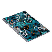 Grunge sterpatroon, speels kinderontwerp. notitieboek (Rechterzijde)