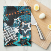 Grunge sterpatroon, speels kinderontwerp. theedoek (Quarter Fold)