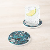 Grunge sterpatroon, speels kinderontwerp. zandsteen onderzetter (Zijkant)