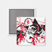 Grunge sterren magneet (Voorkant / Achterkant)