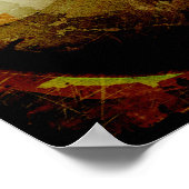 Grunge stijl 8 Ball Poster (Hoek)