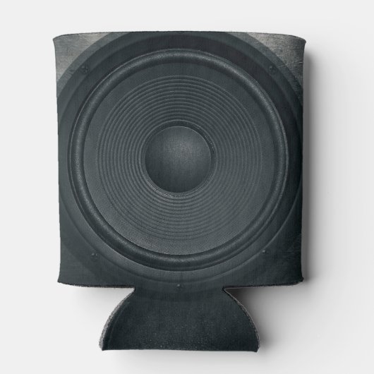 Grunge stijl, audio luidspreker achtergrond blikjeskoeler (Achterkant)