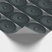 Grunge stijl, audio luidspreker achtergrond cadeaupapier (Hoek)