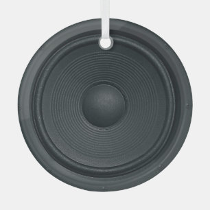 Grunge stijl, audio luidspreker achtergrond glas ornament