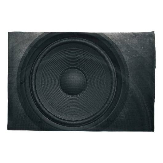 Grunge stijl, audio luidspreker achtergrond kussensloop (Achterkant)