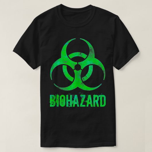 Grunge Stijl Biohazard Toxisch Verdrietig Nieuwigh T-shirt (Design voorkant)
