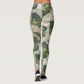 Grunge stijl camouflage naadloze patroon stijl leggings (Achterkant)