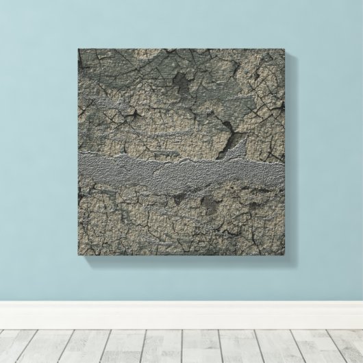 Grunge stijl getextureerde aarde kunst mooi canvas afdruk (Insitu (Houten vloer))
