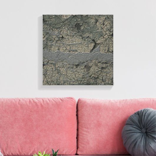 Grunge stijl getextureerde aarde kunst mooi canvas afdruk (Insitu (Woonkamer))