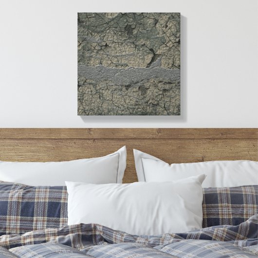 Grunge stijl getextureerde aarde kunst mooi canvas afdruk (Insitu (Slaapkamer))