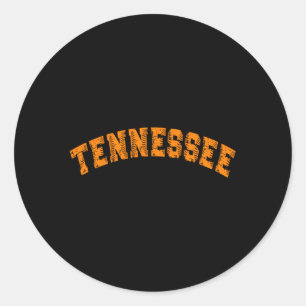 Grunge Stijl Staat van Tennessee Honkbal Ronde Sticker